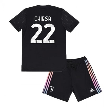 Billiga Fotbollströjor Juventus Federico Chiesa 22 Barn Borta tröja 2021/22 Kortärmad